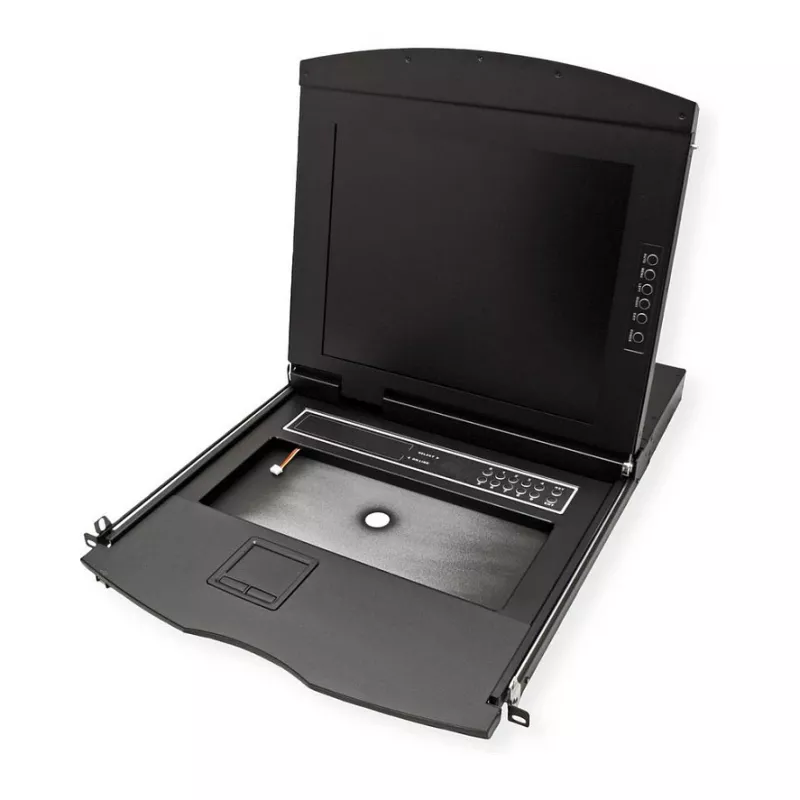 Rack-konsool VALUE 26.99.0163 — 17 tolli (43,2 cm) 1280×1024, USB klaviatuur ja hiir, 1U, must