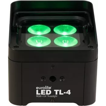 EUROLITE TL-4 QCL RGB+UV LED pesuvalgusti — 4-in-1 RGB+UV LED-id lava- ja üritustevalgustuseks