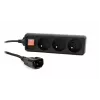 Gembird EG-PSU3F-01 piksekaitse must 3 AC-pistikupesa 230 V 0,6 m