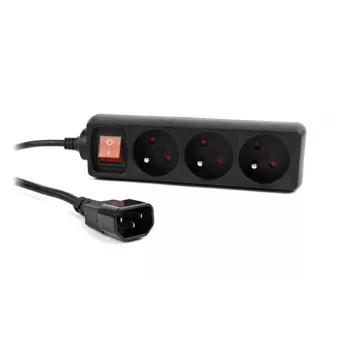Gembird EG-PSU3F-01 piksekaitse must 3 AC-pistikupesa 230 V 0,6 m