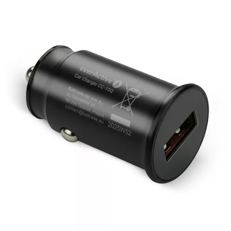 Autolaadija everActive CC-15Q QC3.0 18W 1×USB