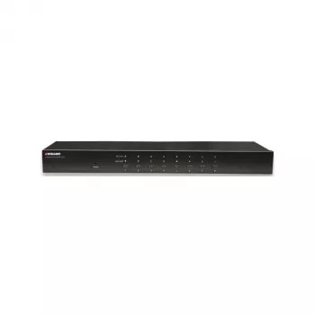 Intellinet 8-pordiline riiulisse paigaldatav KVM-lüliti, Combo USB + PS/2, ekraanikuva, kaablid kaasas (Euro 2-pin pistik)