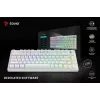 SAVIO PHENIX WHITE juhtmeta mehaaniline klaviatuur, Gateron Red Pro, ABS