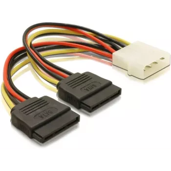 Toitekaabel SATA HDD 2x DeLOCK 60102 0,112m