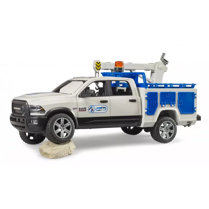 Auto Dodge RAM 2500 Service With Rotating Light Rooster BRUDER 02509