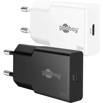 Goobay 75728 - USB-laadija 20 W 1x USB-C GaN õhuke valge (75728)
