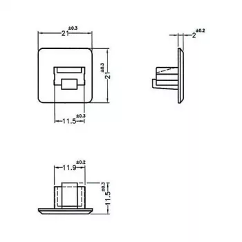 Pistikupesa kaitsekate RJ-45 DeLOCK 64019