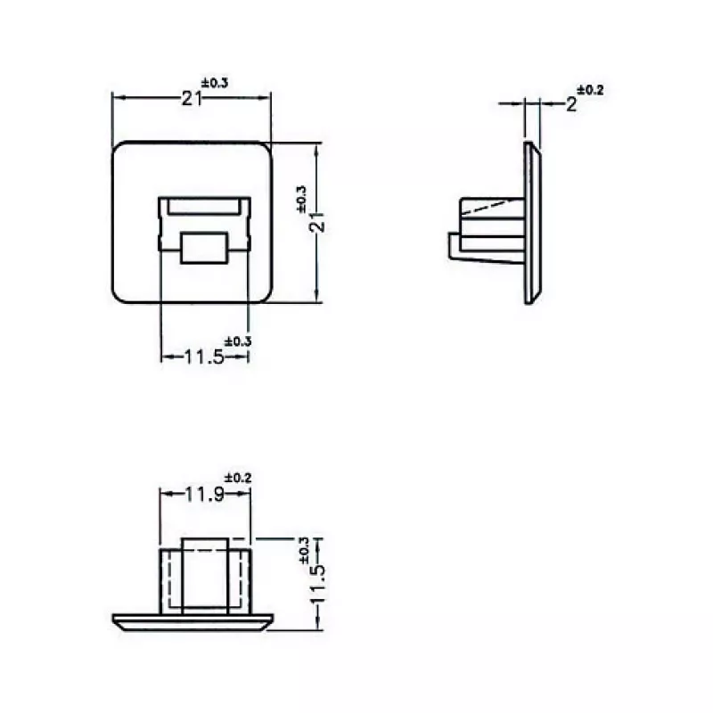 Pistikupesa kaitsekate RJ-45 DeLOCK 64019