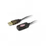 USB 2.0 pikenduskaabel Unitek Y-250, 5 m, must, isaselt-emasele