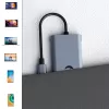 USB-C 11-in-1 adapter Hawk HW-HUB1101 — mitme pordiga jaotur 11 pordiga