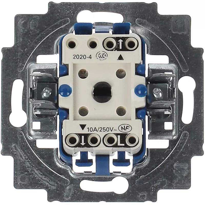 BUSCH JAEGER 2020/4 US - Juhtmega - Must - Hall - Vahelduvvool - 250 V - 71 mm - 25 mm