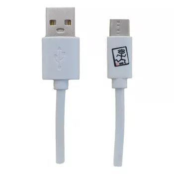 USB-kaabel 2GO 795925 1m Micro-USB B USB C USB 3.2 Gen 1 valge