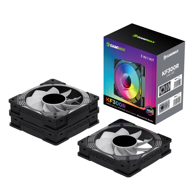 Gamemax | Korpuse ventilaator | KF300R BK | Must