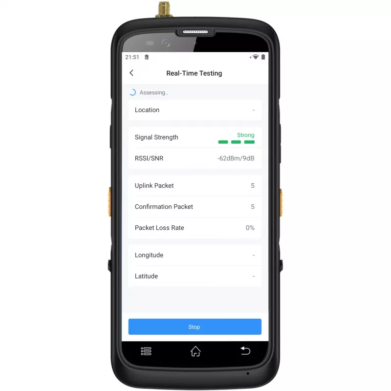 LoRaWAN Wi‑Fi väli testimisseade Milesight FT101-868M — mudel FT101-868M