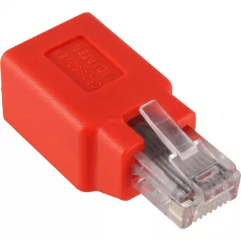 Wentronic Goobay CAT 5e RJ45 pistik/ühendus, ristühendus - kuni 100 MHz võrkudele (68912)