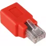 Wentronic Goobay CAT 5e RJ45 pistik/ühendus, ristühendus - kuni 100 MHz võrkudele (68912)