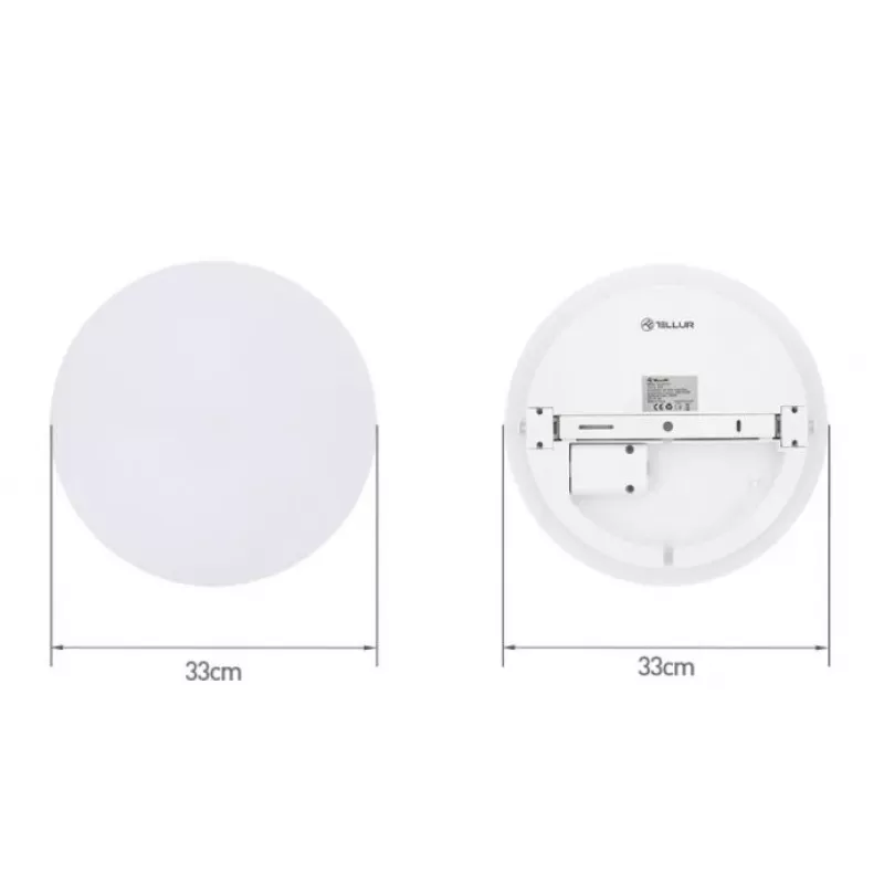 Laelamp Tellur Tellur WiFi LED 24W Round — nutikas LED laelamp, 24 W, Wi‑Fi juhtimine, ümmargune