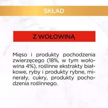 PURINA Gourmet Gold Succulent Delights Beef - märg kassitoit - 85g