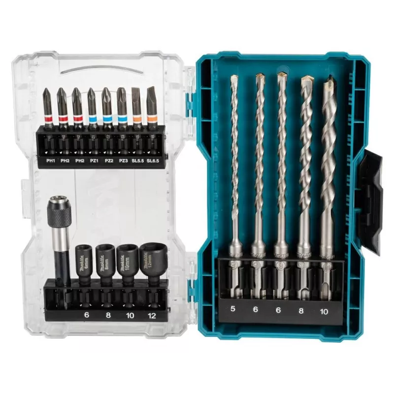 Kruvikeerajaotsikute komplekt Makita E-07026 18 tk