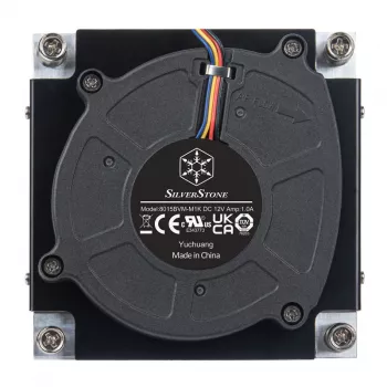 Protsessori õhkjahuti SILVERSTONE SST-XE01-1700A — 8 cm ventilaator, 1000–5500 RPM, kahe kuullaagriga, must