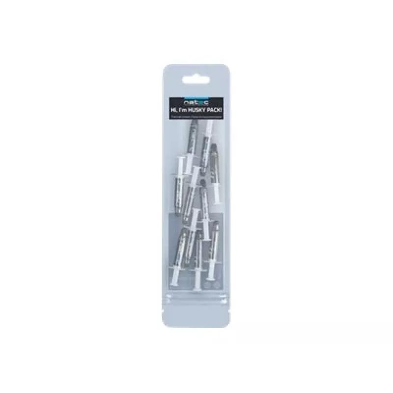 Termopasta NATEC Husky Pack NPT-1581, soojusjuhtivus 4,63 W/m·K, hall, -30–280 °C, 10 tk