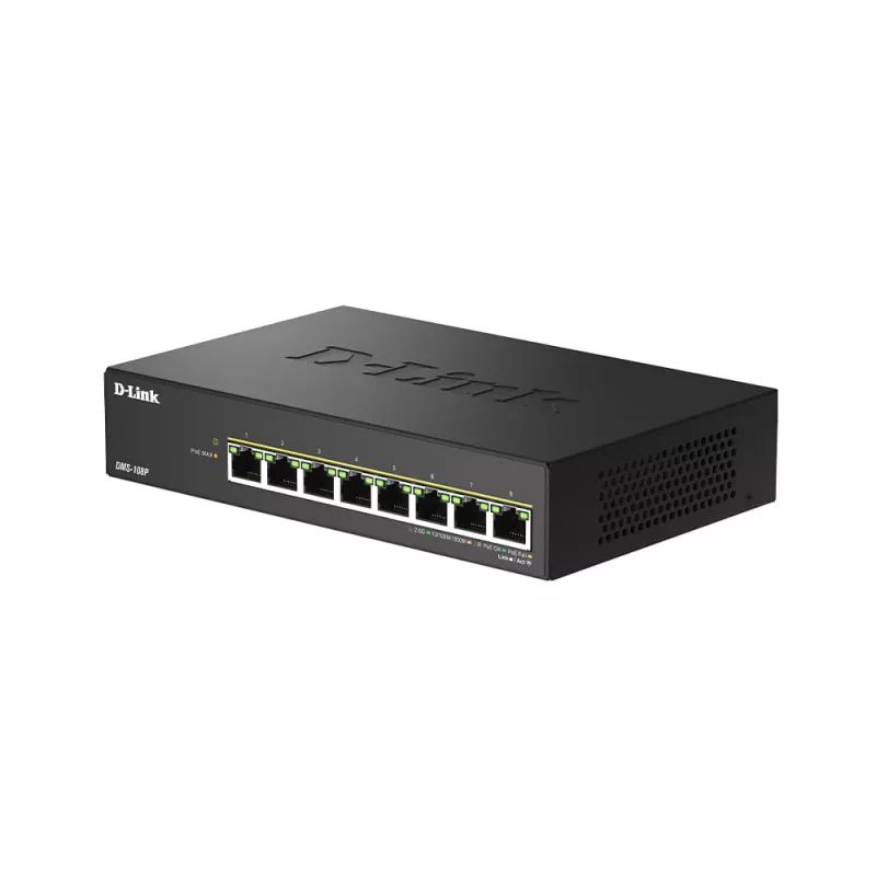 Mittehallatav kommutaator D-Link DMS-108P/E 8-pordiline 2.5G PoE++ 40 Gbit/s