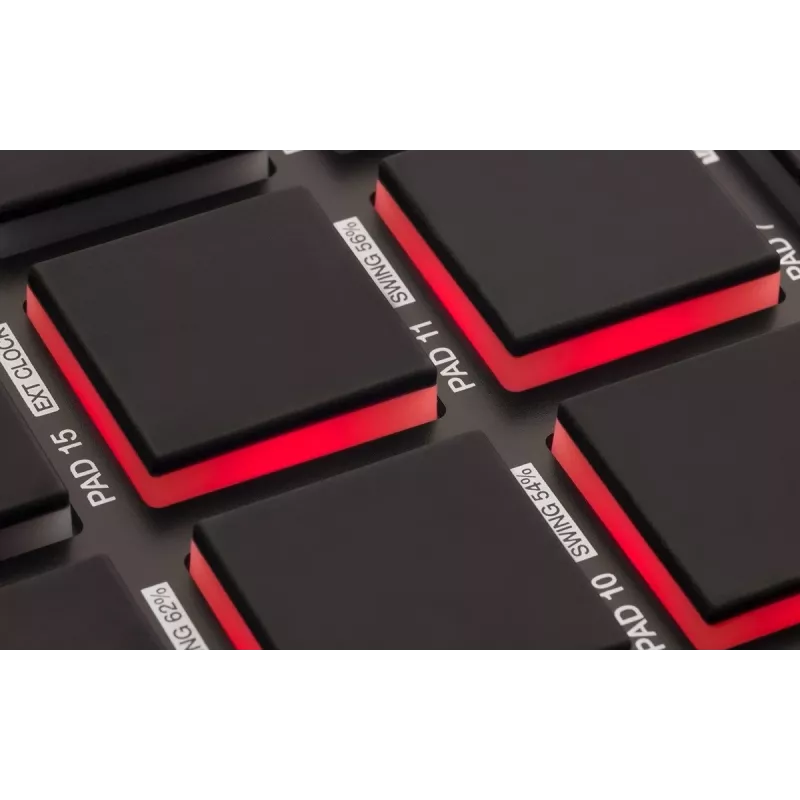 Audio Mixer Akai MPD218 Must 16 patja USB MIDI-kontroller