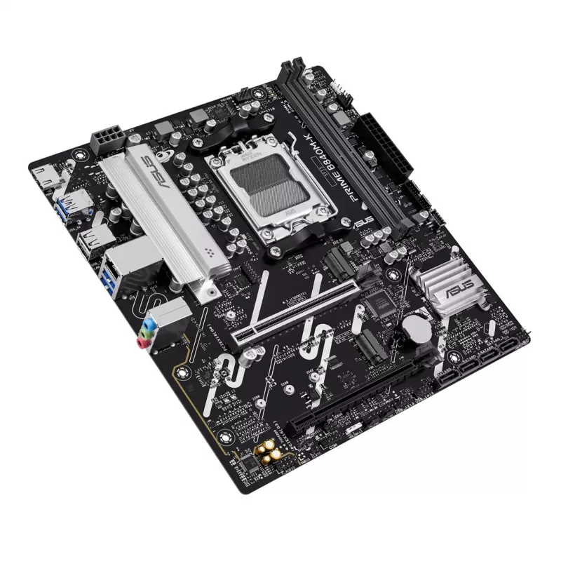 Emaplaat ASUS PRIME B840M-K — AMD B840, Socket AM5, micro ATX, DDR5, 2 DIMM, 128 GB, 2.5 GbE, M.2, SATA III
