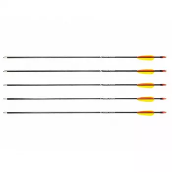 Noolekomplekt POE LANG D-055-B3 — klaaskiust nooled, 28 tolli (710 mm), must, 5 tk komplekt