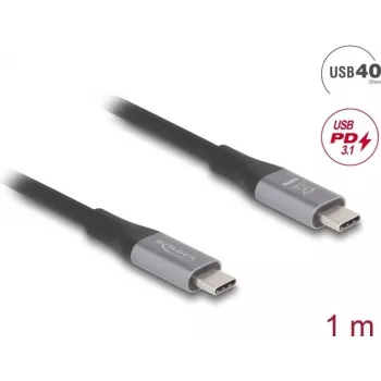 USB-kaabel DeLOCK 81191 USB4 Gen 2x2 1m USB-C must hall