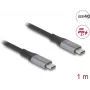 USB-kaabel DeLOCK 81191 USB4 Gen 2x2 1m USB-C must hall