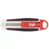 Utility knife WEDO 78 830 with snap-off blade, ergonomic handle, 1 pc, Must/red/silver