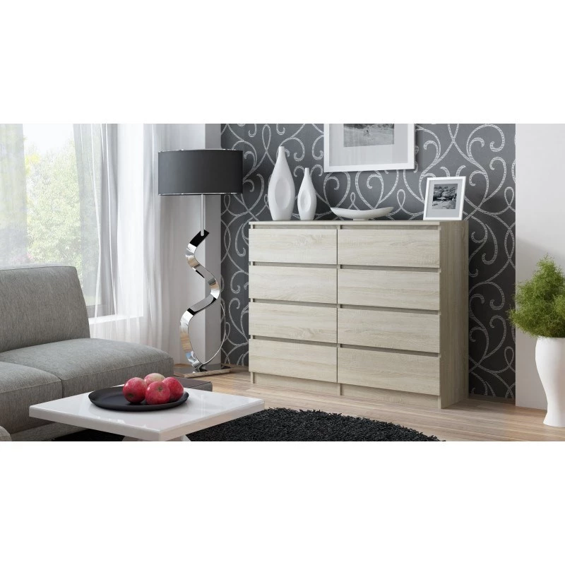 Kummut top e shop Malwa M8 120 cm tamm Sonoma — suur sahtlikummut