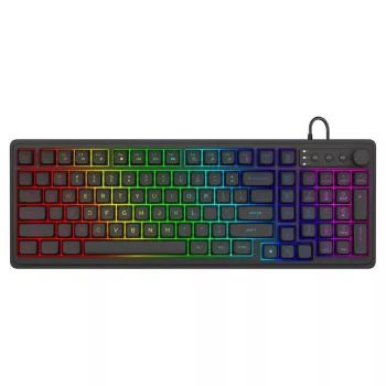 Savio Galaxis mänguklaviatuur USB QWERTY USA inglise keel must