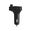 SAVIO FM-saatja, Bluetooth 5.3, QC 3.0 laadija, LED-ekraan, Bass Boost, TR-15, must