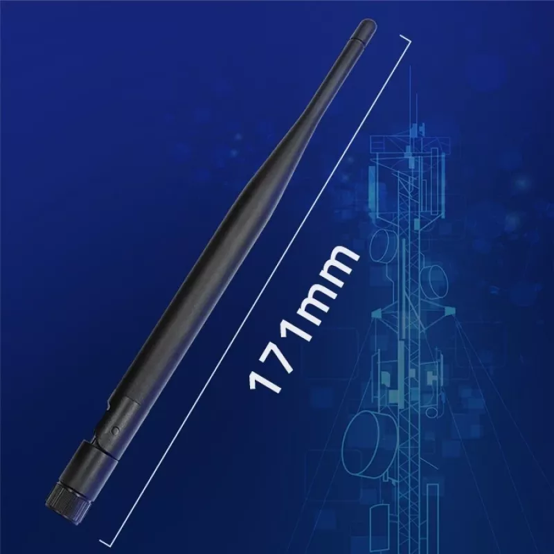 Sisene Wi‑Fi antenn QOLTEC 57046, kaheribaline 2,4–2,5 GHz ja 5,1–5,8 GHz, 5 dBi, 50 Ω