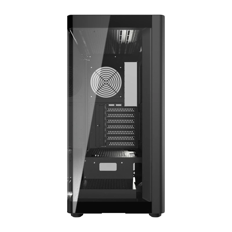 Arvutikorpus DarkFlash DS900G (must) — mid-tower ATX ühilduv, karastatud klaasist külgpaneel