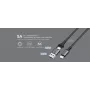 USB USB-C 2-in-1 kaabel Orsen S8, 5A, 1,5 m (kiirlaadimine/andmeedastus)
