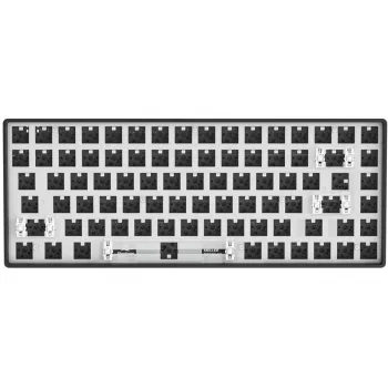 Sharkoon SKILLER SGK50 S3 Barebone Gaming Tastatur - komplett personalisierbare Gaming Tastatur im 75% Layout, Hot-Swap, RGB-Beleuchtung, QWERTZ-Layou