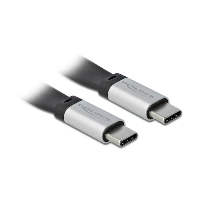 USB-kaabel DeLOCK 85926 USB 3.2 Gen 2 0,22 m USB C Must Hõbedane