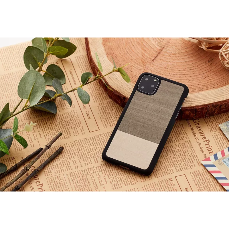 Nutitelefoni ümbris man and wood iPhone 11 Pro jaoks — must, kaitseümbris