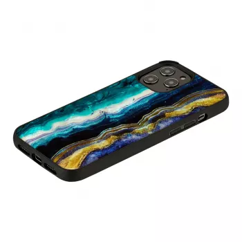 Kaitseümbris iKins Apple iPhone 12 Pro Maxile — lilla ahhaadi disain
