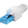 Microconnect KON521TL juhtmepistik RJ45 Valge