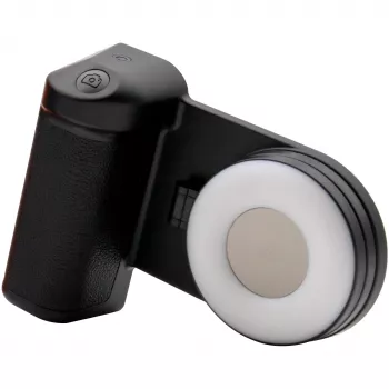 Selfie-valgusti RealPower Selfie MagFree LED must valge ABS PU