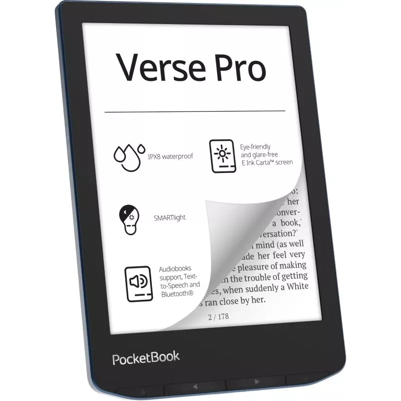 PocketBook Verse Pro e-raamatulugeja puutetundlik ekraan 16 GB Wi-Fi must, sinine