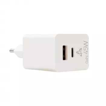 SBOX Home Charger HC-45 45W GaN kahesisendiga seinakaasaskantav laadija