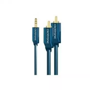 MP3 adapterkaabel (3,5 mm helipistik / 2x RCA pistik) - 2,0 m lisadapter MP3-mängijatele, iPodidele ja nutitelefonidele