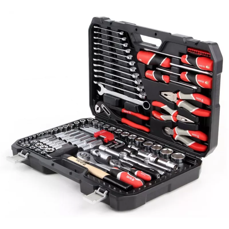 Yato YT-38901 XXL mutrivõtmete/tööriistade komplekt, 1/4–1/2 tolli, 122 tk