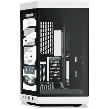 HYTE Y70 Touch Infinite Midi Tower Must, Valge