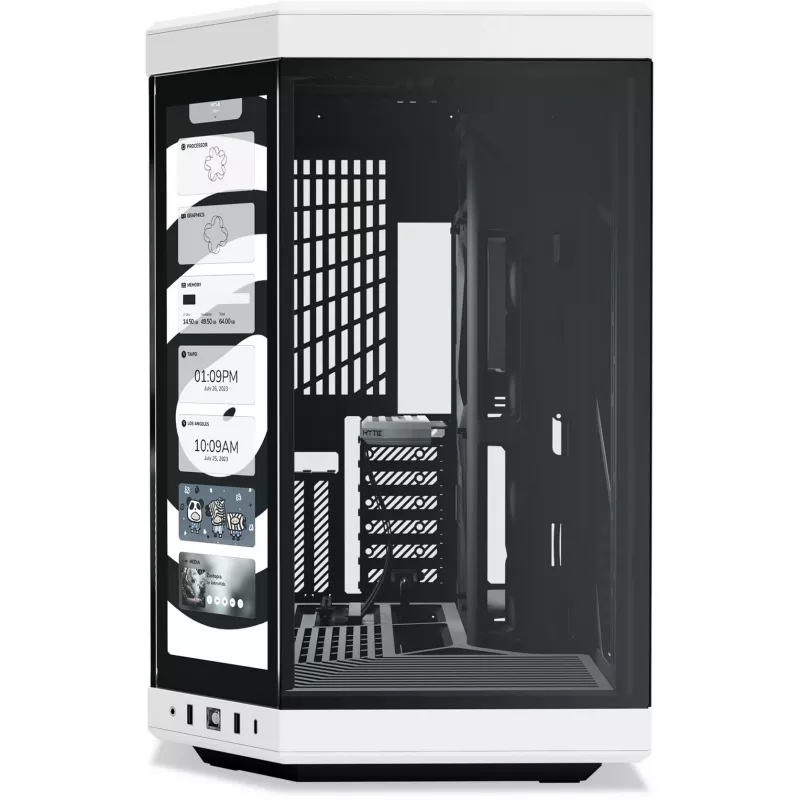 HYTE Y70 Touch Infinite Midi Tower Must, Valge